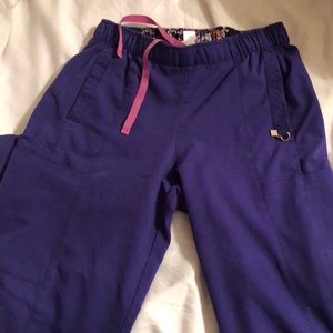 Vera Bradley purple scrub pants